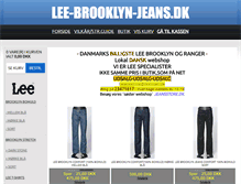 Tablet Screenshot of lee-brooklyn-jeans.dk